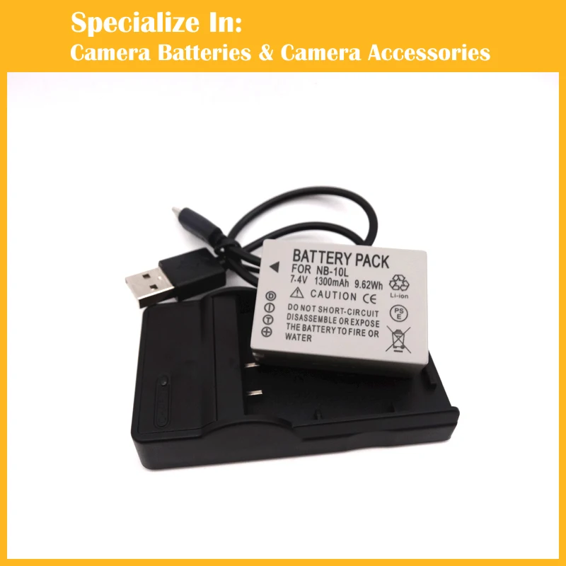 

High Quality rechargeable digital camera lithium battery NB-10L nb10l For Canon