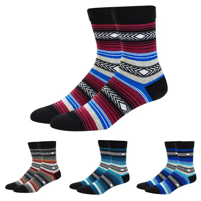 Мужские носки хроматические мужские носки с окончательным дизайном Дизайнерская одежда хлопок дизайнер