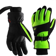 Зимние спортивные сноуборд толстые лыжные перчатки, защита от ветра манжеты лыжные перчатки сенсорный экран теплая одежда-холодостойкий наружные Новые перчатки