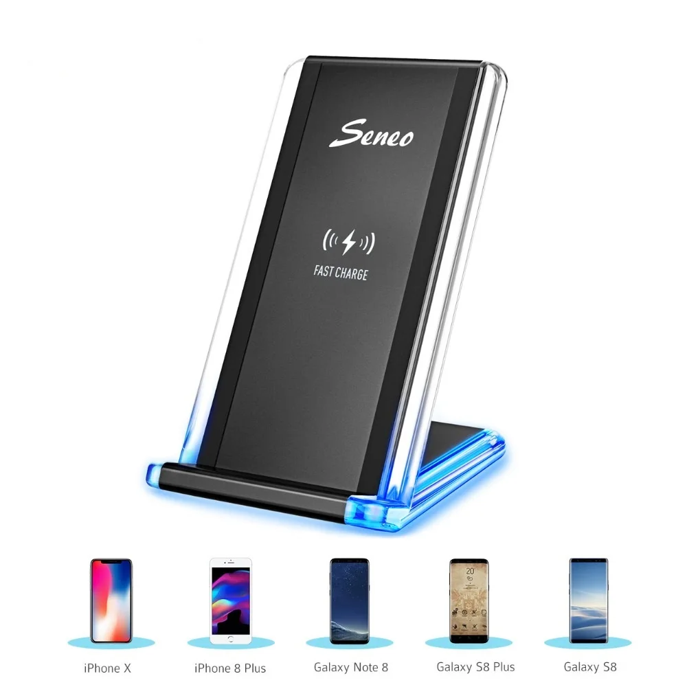 

Qi Wireless Charging Stand Fast Charger Qi Stand Phone Charger For Xiaomi iPhone XS MAX/XS/X/8 Huawei Mate 20 pro Samsung
