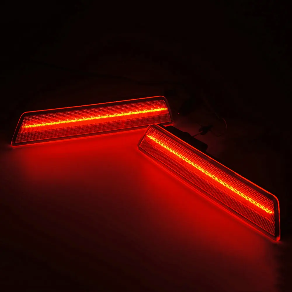 (rear) For Dodge Challenger 2008-2014 Dodge Charger 2011-2014 Rear Side LED Turn Signals Stop Marker Lamps Car SMD Red Lights (9)