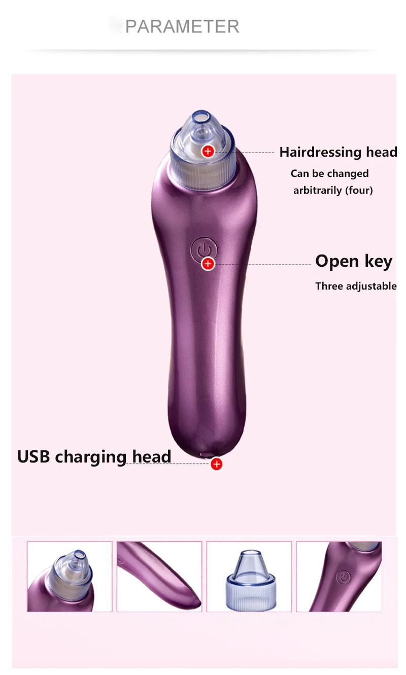 Уход за кожей средство для удаления прыщей и угрей и черных точек удаления вакуума очищает поры лица крем для удаления прыщей, всасывания Blackhead Красота устройства