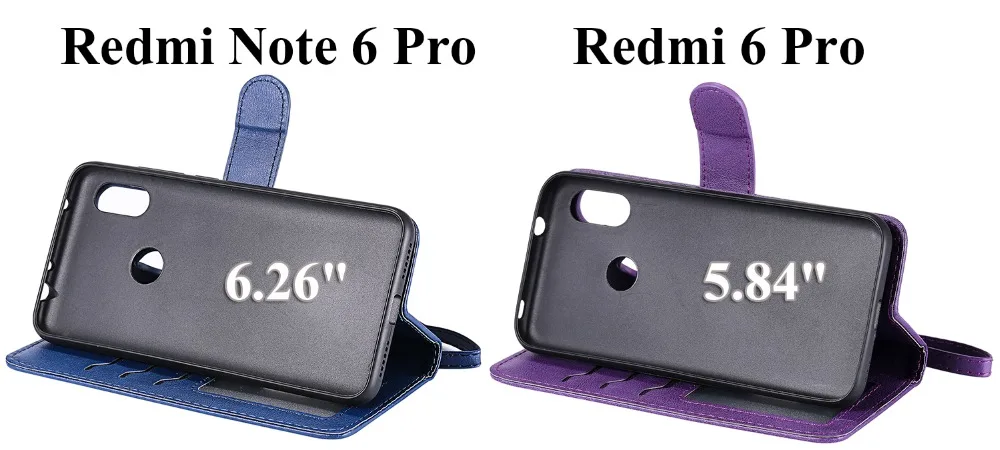 Съемный чехол 2 в 1 для Xiaomi Redmi Note 6 Pro откидной бумажник кожаный телефона сотового