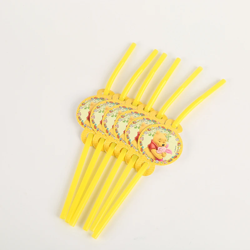 DISNEY Winnie the Pooh Straw 6Pcs/Pack Safety Bendable Plastic tubularis Decor Girls/boys Birthday Party Supplies Decoration
DISNEY Winnie the Pooh Straw 6Pcs/Pack Safety Bendable Plastic tubularis Decor Girls/boys Birthday Party Supplies Decoration
