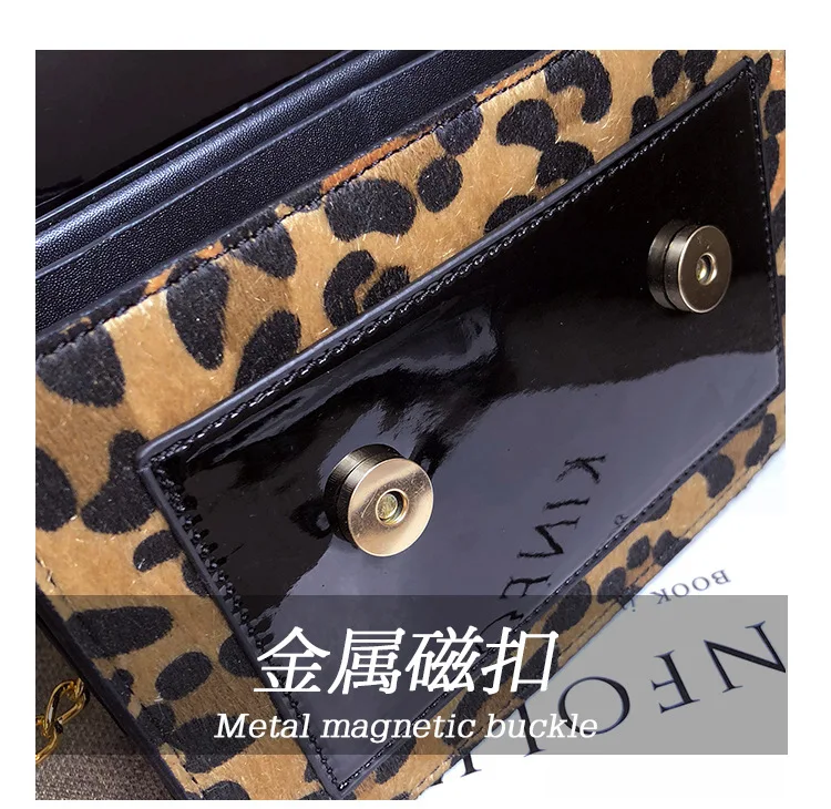Трендовая сумка на цепочке, индивидуальные дамские сумочки, сумки с леопардовым принтом, фирменный дизайн, сумки через плечо для женщин, сумки-мессенджеры M338