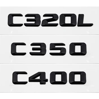 

Trunk Rear Number Letters Badge Emblem Sticker Car-Styling For Mercedes Benz C Class C320L C350 C400 190E W201 W202 W203 W204