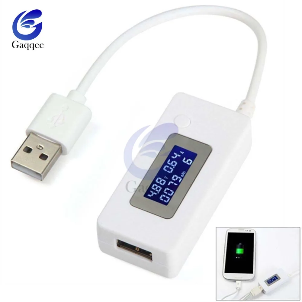 Портативный USB тестер с ЖК дисплеем измеритель напряжения и тока для мобильного