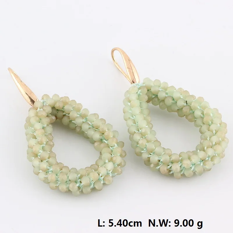 Earrings for woman Matte Green