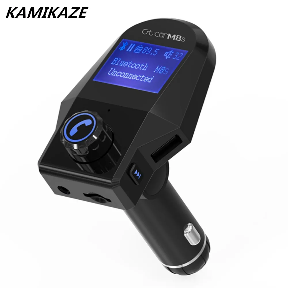 Handsfree Car Charger Bluetooth FM Transmitter&Music adapter USB Port