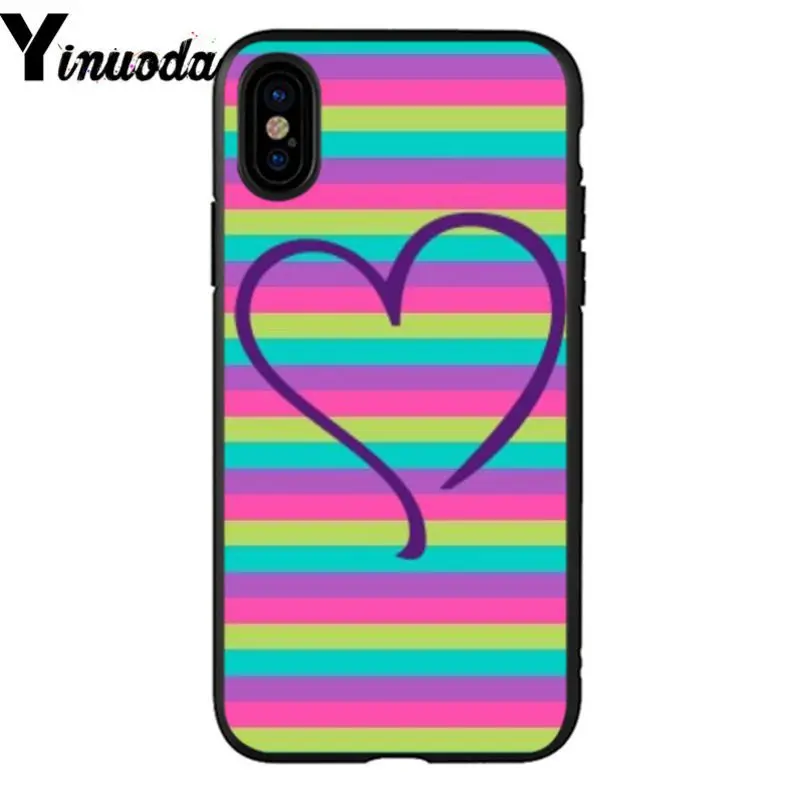 Chromatic stripe lips heart 