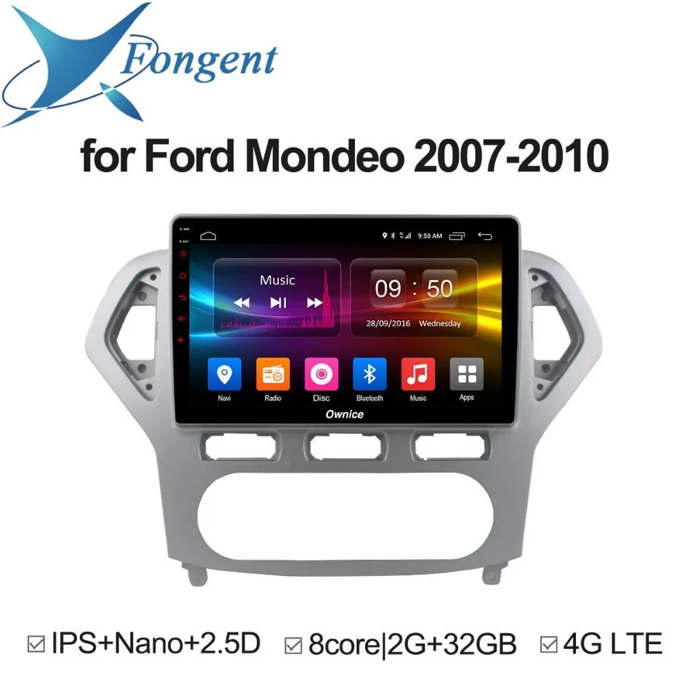 Для Ford Mondeo 2007 2008 2009 2010 автомобилей 10,1 "дюймов 2.5D Android устройства автомобилей DVD gps Навигатор Радио Интеллектуальный мультимедийный плеер