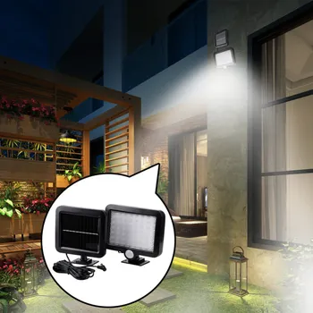 

56 LED Solar Light Outdoors Solar Garden Light Waterproof PIR Motion Sensor Wall Lamp Spotlights Security Emergency Street Lamp