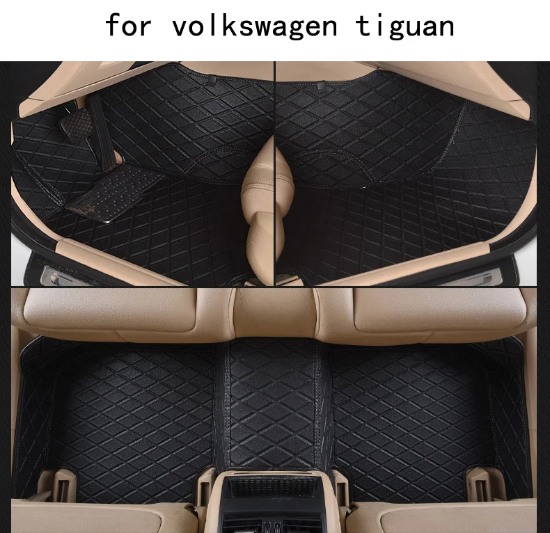 for Volkswagen vw Tiguan firm leather Wear resisting Car floor mats