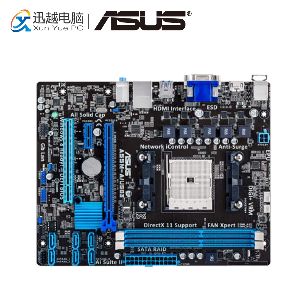 

Asus A55M-A/USB3 Desktop Motherboard A55M A55M-A/USB3 Socket AMD FM2 DDR3 USB3.0 ATX