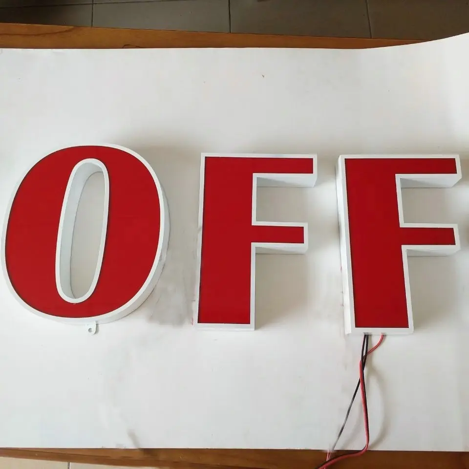 Крытый 3D светодиодный акрил светящиеся рекламные вывески буквы для вывесок пользовательские