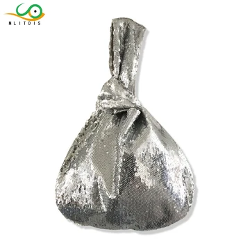 

MLITDIS Women Handbag Glitter Sequins Handbag Female Clutch Bags Silver Evening Bags luxury Sale Handmade Clutch Purse Hand Bag