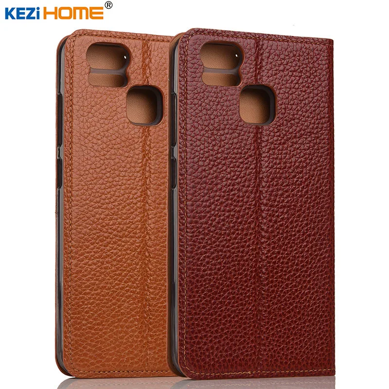 Чехол для Asus zenfone 3 zoom KEZiHOME из натуральной кожи с откидной крышкой и подставкой