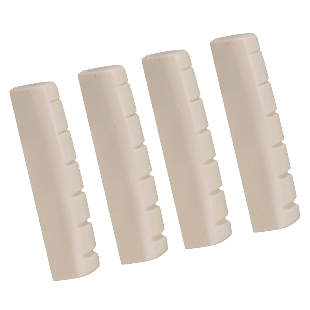 4 Pieces 6 String Left Handed Acoustic Guitar Nut Slotted 44x6x9.8-9mm