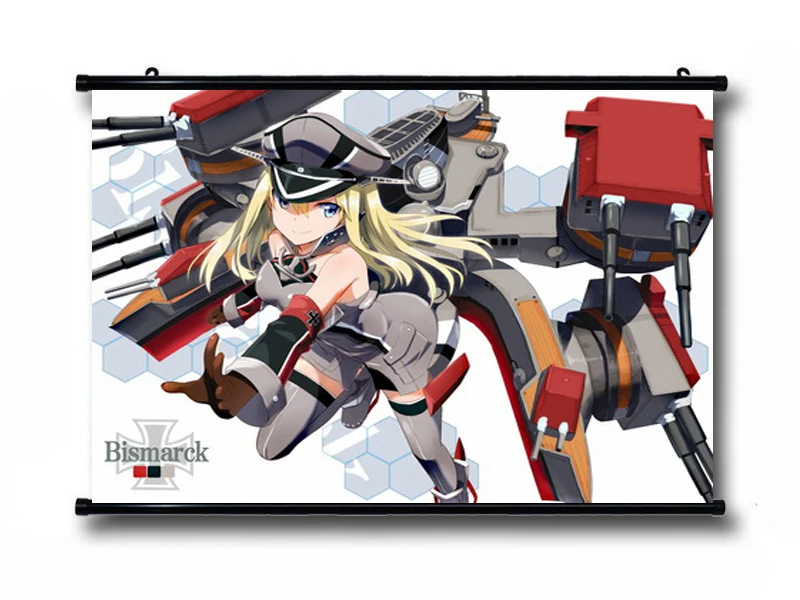 Decoration Fleet Collection Anime Bismarck 57 41cm Wall Scroll