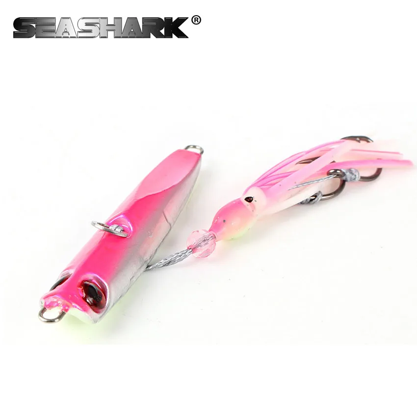 SEASHARK 20g /40g/60g/80g/100g Jig Head With Fishing Lure Jig Lead Fish