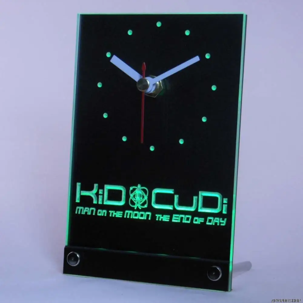 tnc0165 Kid Cudi Man On The Moon End of Day Table Desk 3D LED Clock tnc0165 Kid Cudi Man On The Moon End of Day Table Desk 3D LED Clock