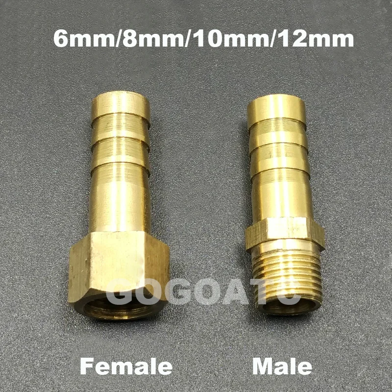 10PCS Water pipe joint Pagoda connector 6mm/8mm/10mm/12mm to 1/8 1/4 3/