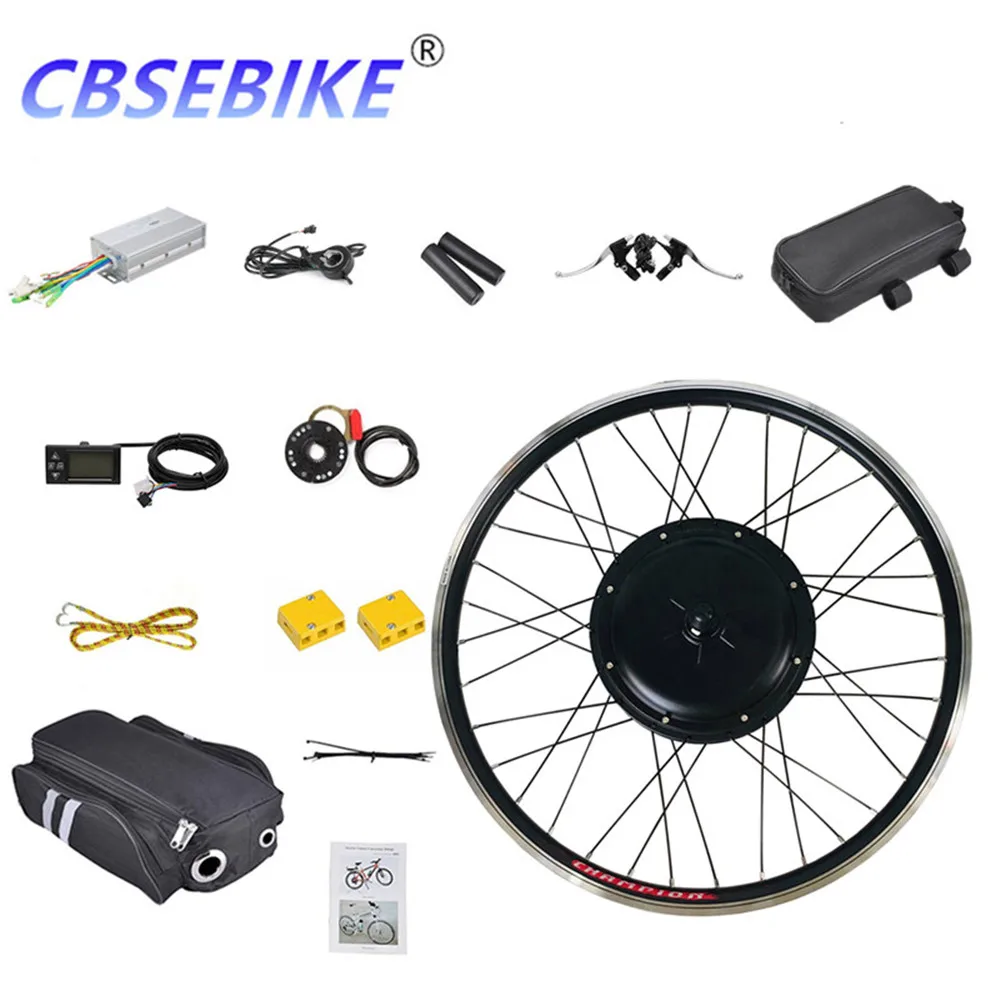 CBSEBIKE Ebike 24 дюймов переднее колесо комплект высокая скорость преобразования 36v250w 36v500w 48v500w 48v1000w QC05-24