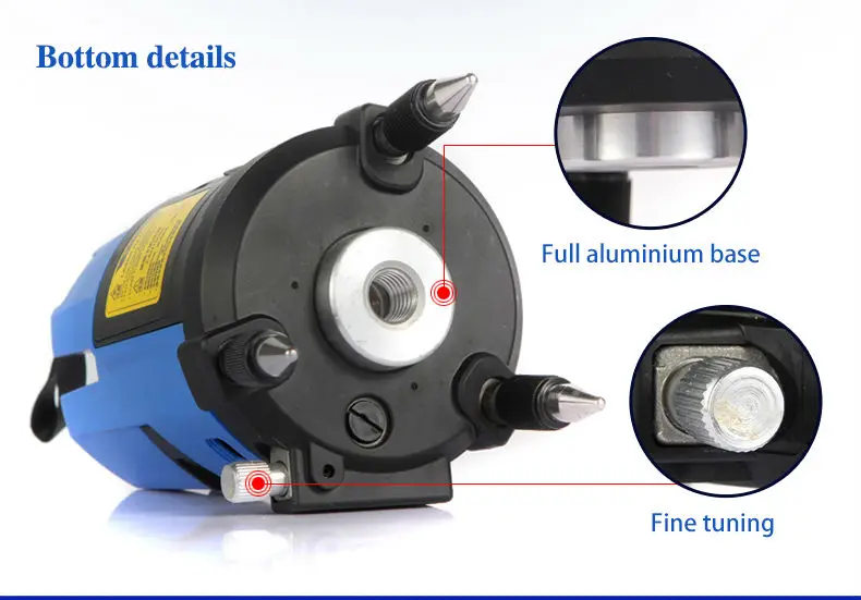 Полный набор, KINZO, многофункциональная лазерная линия, перекрестная линия, лазерный роторный лазерный уровень, 360, выравнивание для селфи, 5 линий, 4V1H3Point
