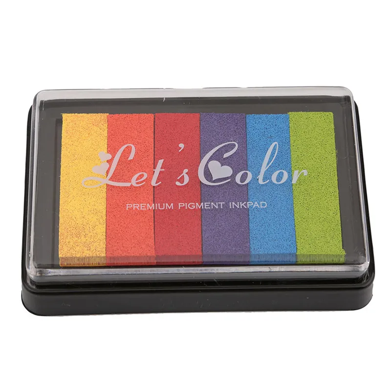 DIY Gradient Color ink Pad Multicolour Inkpad Stamp Decoration