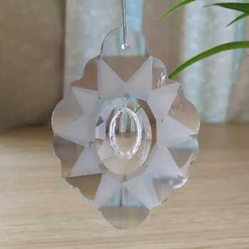 

4units 76mm Transparent Suncatcher Crystals Glass Garland Beads Chain Pendente De Cristal Lustre