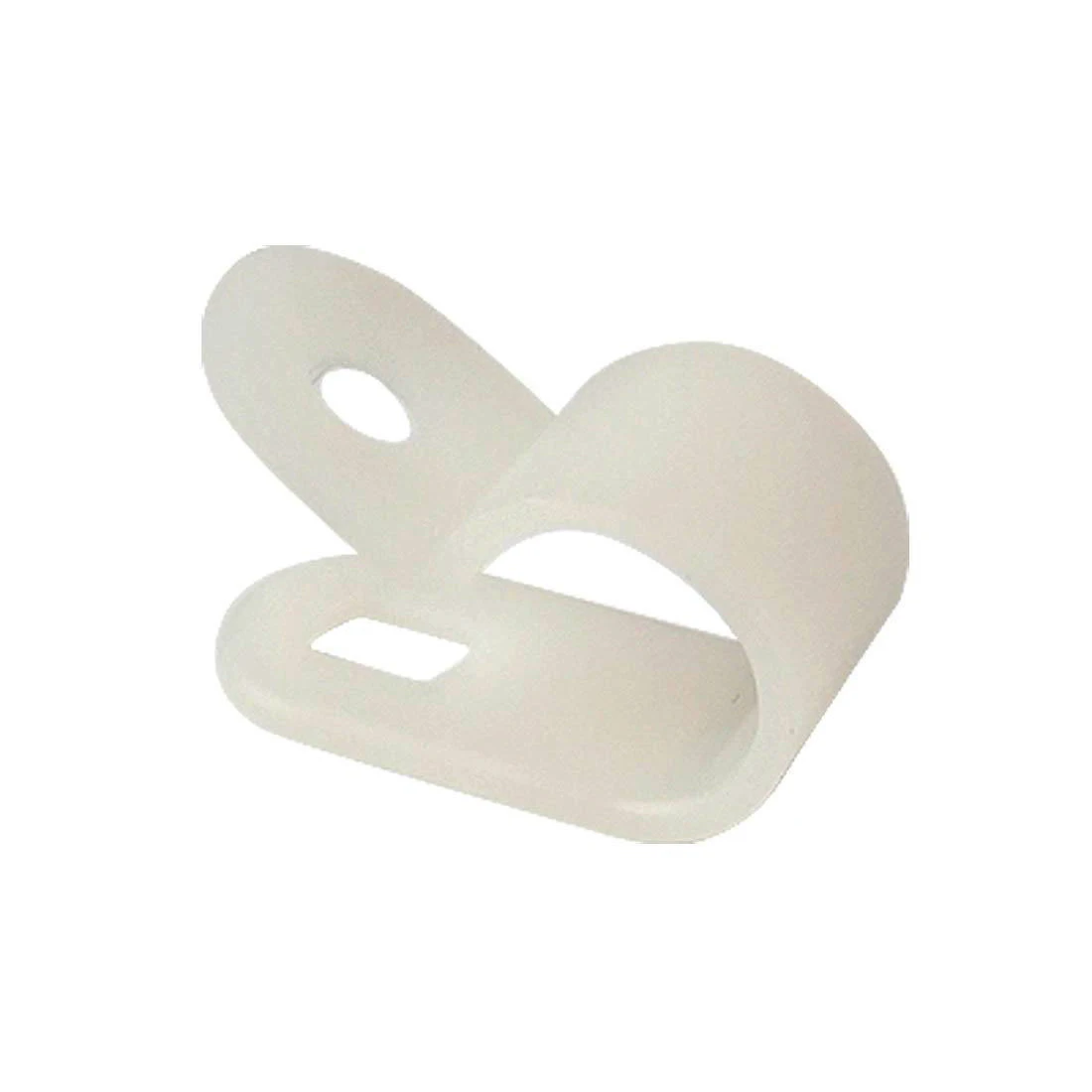 

DHDL-100 Pcs White R Design Nylon Cable Clamp Wire Organizer