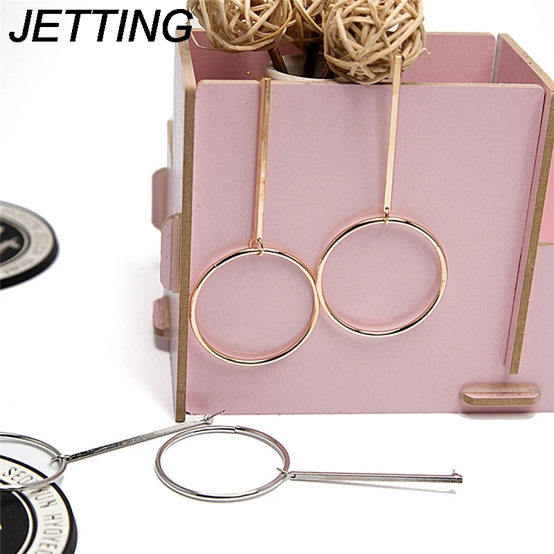 Vintage Gold/Silver Color Big Circle Hoop Earrings for Women Steampunk Ear Women Earring  Party Jewelry