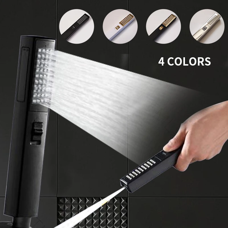 

Shower Head High Pressure Spray Nozzle Water saving shower heads holder for bathing SPA Shower head 4 colors