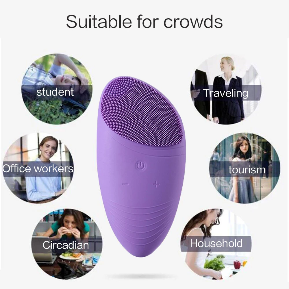 pele à prova dwaterproof água rosto limpador escova massageador