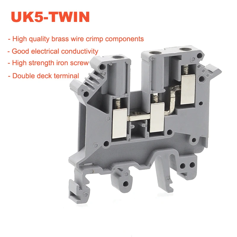 UK5-TWIN dual row terminals