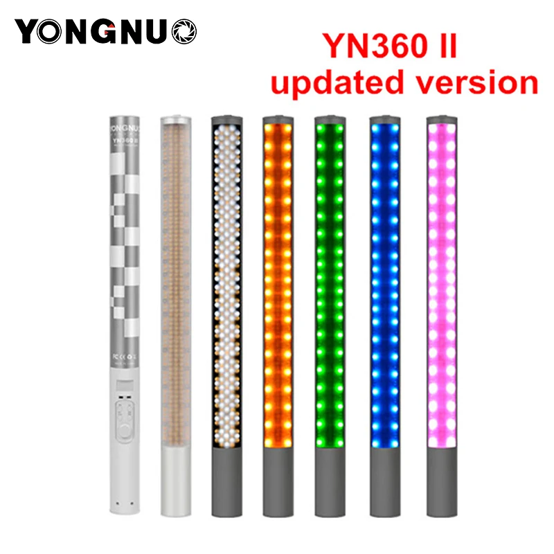  Yongnuo YN360 YN360 II Handheld Ice Stick LED Video Light built-in battery 3200k to 5500k RGB color - 32596700194