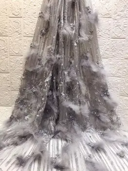 

Beautiful pattern lace fabric JIANXI.C-61313 Fashionable french net fabric for dress