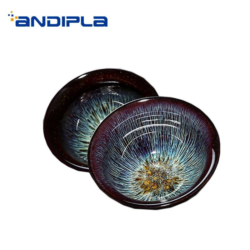 

Creative Ceramic Ice Cracked Glaze Teacup Office Tea Ceremony Drinkware Master Small Sake Bowls Puer Tea Cup Sent Friends Gifts