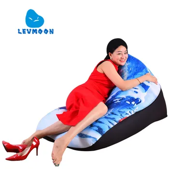 

LEVMOON Beanbag Sofa Chair snow-capped Seat Zac Comfort Bean Bag Bed Cover Without Filler Cotton Indoor Beanbag Lounge Chair