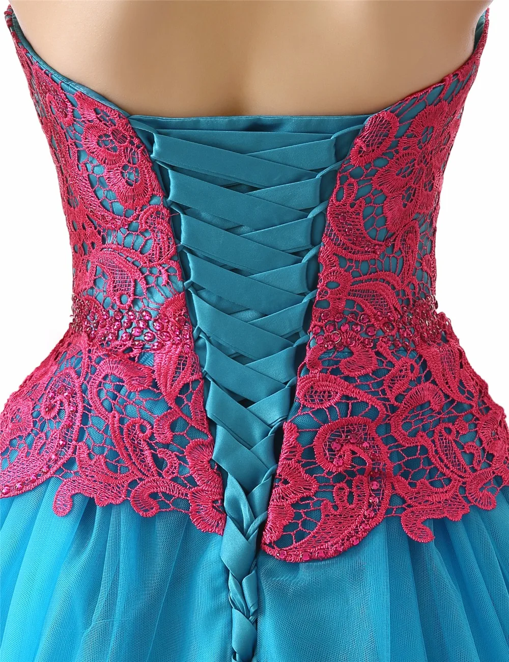 Голубое праздничное платье бальное платье 15 лет платья кружевной тюлевый материал с накладным орнаментом сладкий 16 платье Vestidos De 15 Anos
