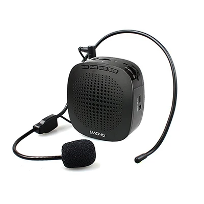 MAONO Voice Amplifier Mini Rechargeable PA system(1020mAh) with Wired Microphone for Teachers Presentations Coaches Tour Guides