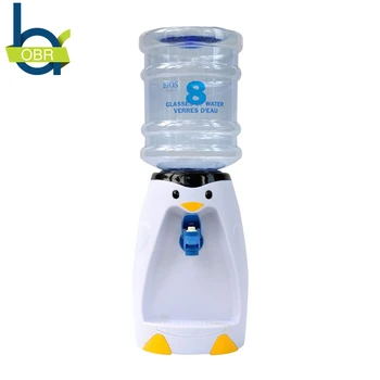 

OBR Mini Desktop Water Dispenser with Bottle Water Dispenser Stand Cute Cartoon Penguin Drinking Dispenser 2.5L Capacity