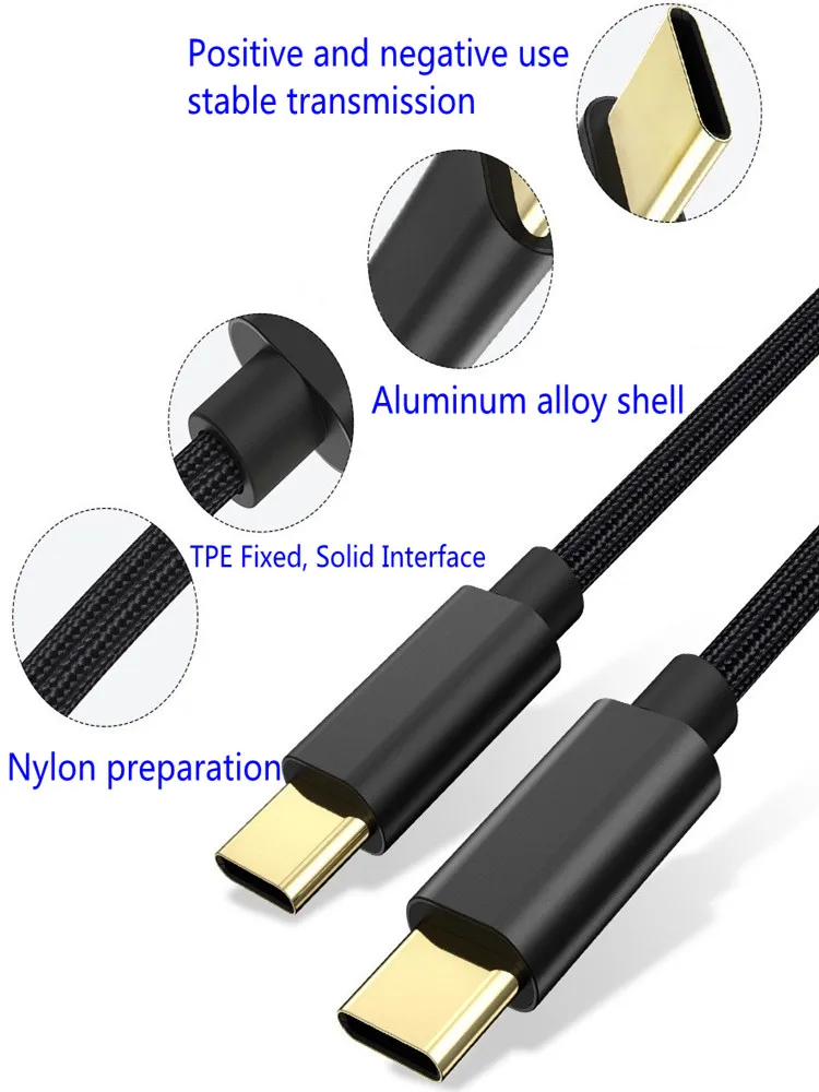 Кабель USB Type C с поддержкой быстрой зарядки 60 Вт 1 м|Кабели для мобильных телефонов|