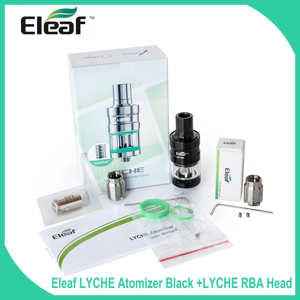 Большая распродажа! Электронная сигарета eleaf Lyche атомайзер w/5 шт. двойная катушка подарок или 1 РБА головка подарок боковое наполнение простота использования Лучшая цена