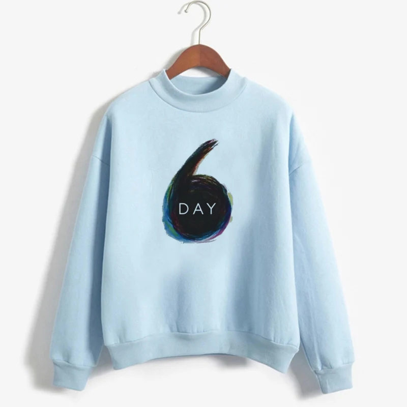 Kpop Day6 толстовка женская с длинным рукавом Crewneck толстовки осень зима теплые флисовые толстовки унисекс одежда уличная Moletom - Цвет: 2