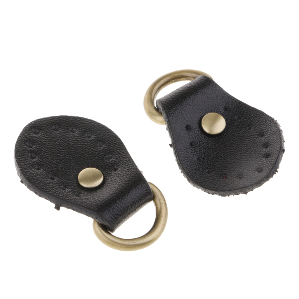 Pack of 2 PU Leather Handle Snap Buckles for Handbag Fastener Closures Making Accessories/Replacement