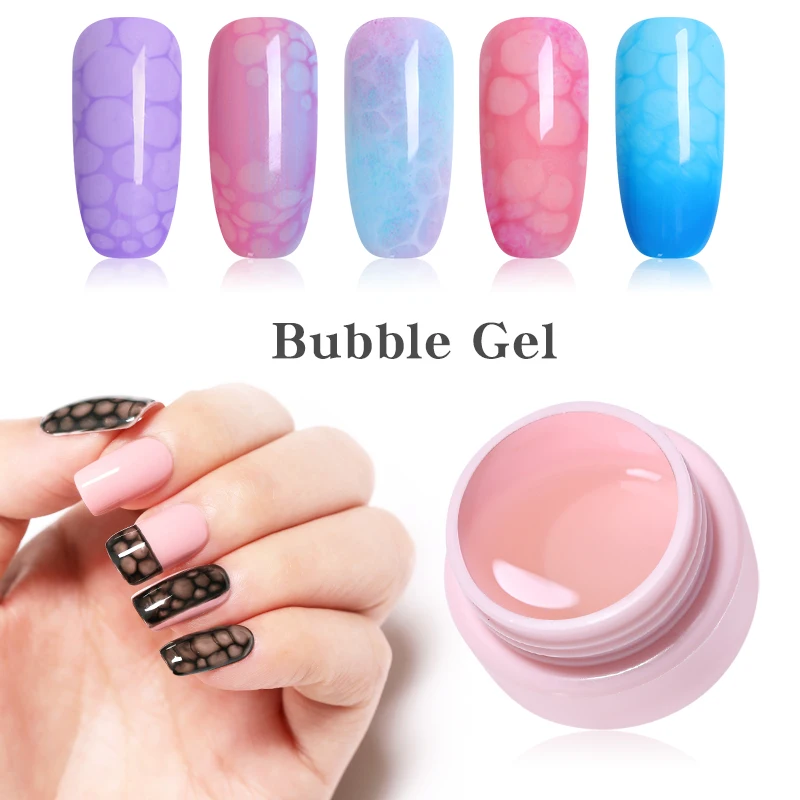 

UR SUGAR 5g Transparent Bubble Gel Diluted Glue for Nail Tips Soak Off UV LED Painting Gel Polish Manicure Nail Art Varnish DIY