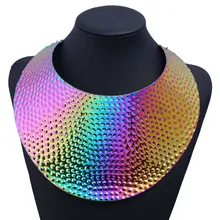 Collier Femme, модное массивное ожерелье s для женщин, ювелирное изделие, золото, серебро, цепочка, ожерелье, Harajuku, колье, большое массивное ожерелье