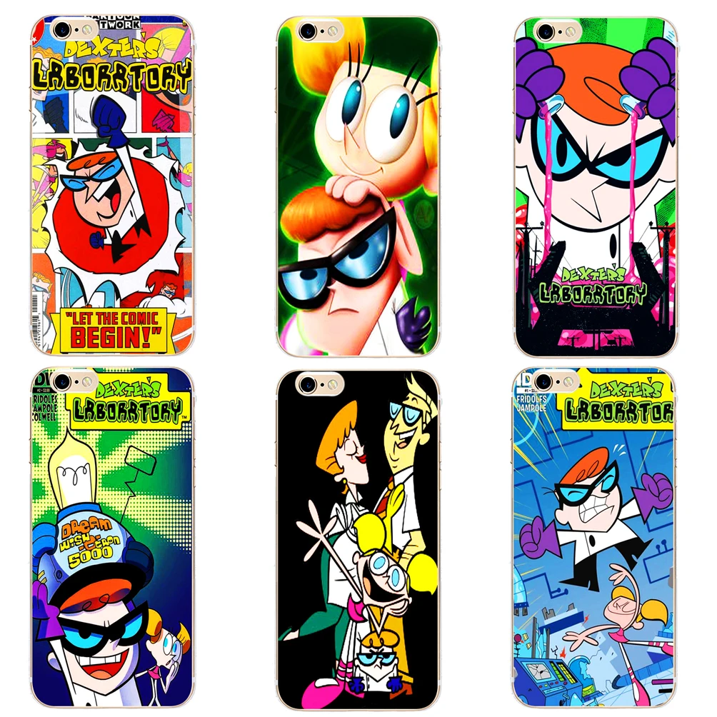 

DK Dexter's Lab Cartoon animation fashion new phone case cover hard Transparen for iPhone 6 6s 7 8plus 5s 5c 4s X XS XR XSMAX