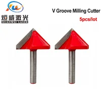 טונגסטן פלדה V Groove כרסום CNC קאטר חריטה נתב גילוף סכין טונגסטן פלדה עץ chamfer Bit 90 כלי חיתוך תואר (3)